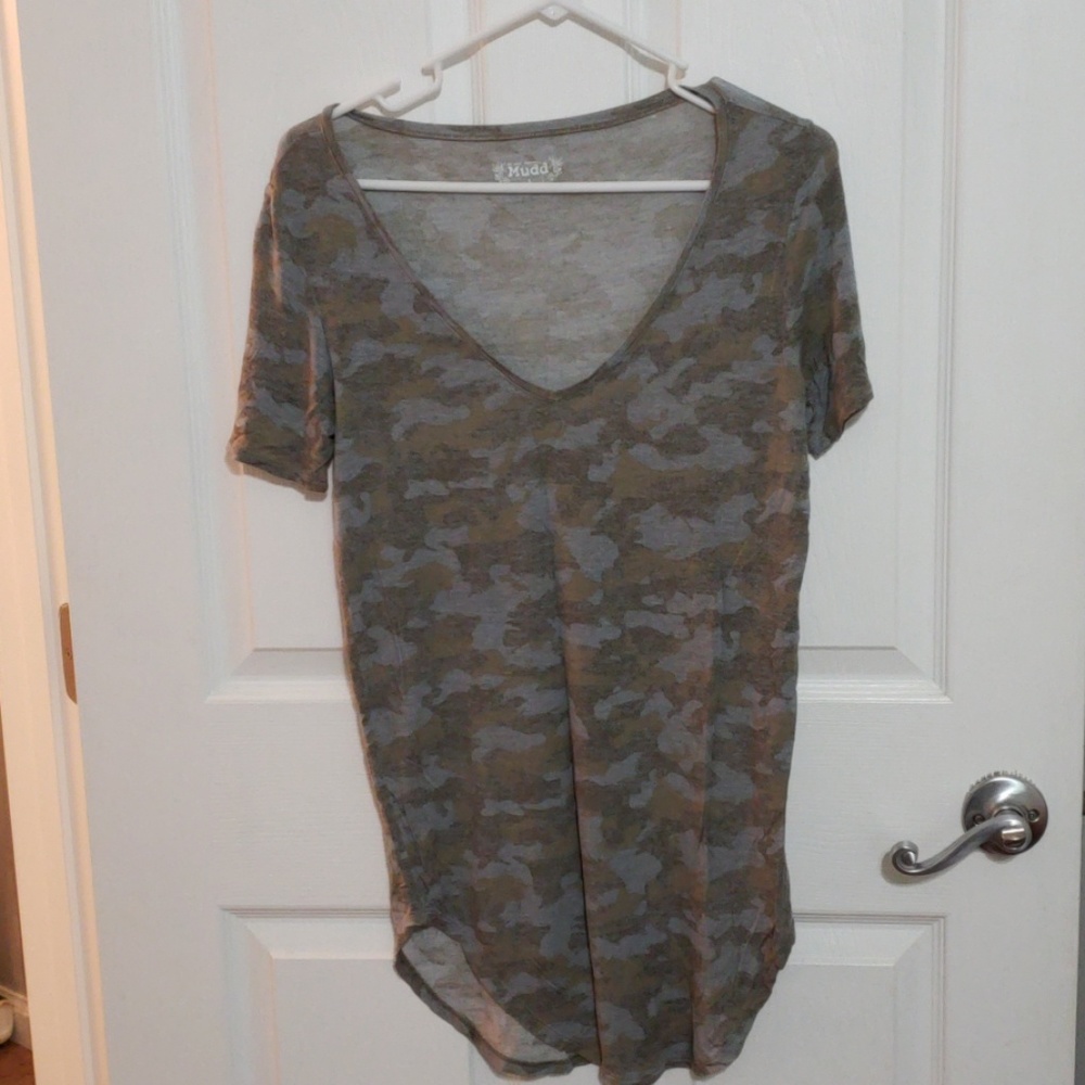 Faded camouflage t-shirt